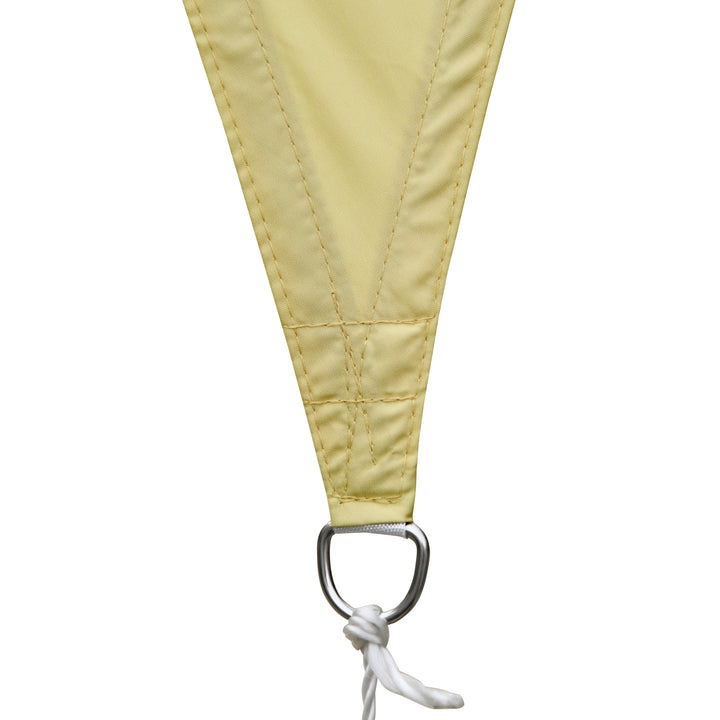 Toldo Vela Triangular 6x6x6m para Varanda Jardim ou Campismo Cor Areia