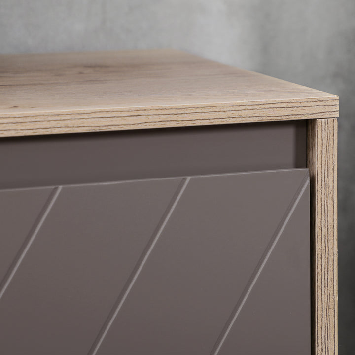 Móvel para Lavatório Casa de Banho Móvel Casa de Banho com Porta Dupla e Prateleira Ajustável Carga 50kg 60x30x59,8 cm Carvalho e Cinza