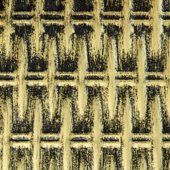 Conjunto de 3 Mesas de Jardim Empilháveis Mesas Auxiliares de Jardim Redondas com Estrutura Metálica e Tampo Imitação Vime para Varanda Terraço Pátio Preto