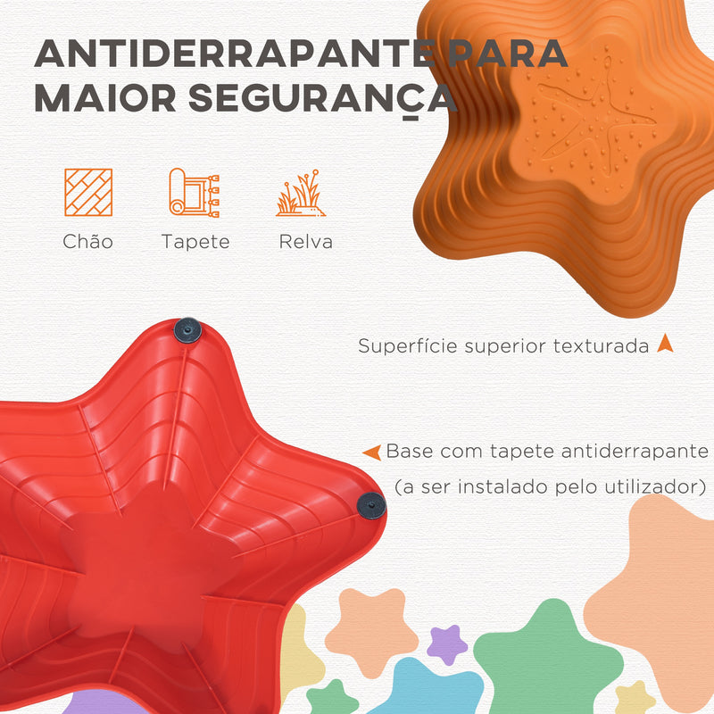 Jogo de Equilíbrio para Crianças Empilháveis Blocos de Equilíbrio Antiderrapantes Forma de Estrela do Mar 11 Peças para Coordenação e Desemvolvimento do Equilíbrio Interior Exterior Multicor