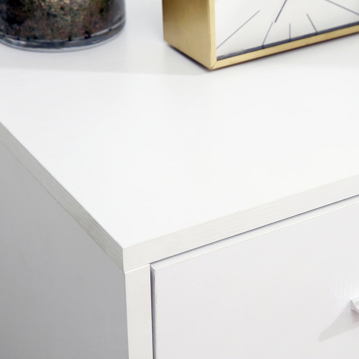 Suporte da impressora Escritório com 3 prateleiras reguláveis ??80x40x65 cm Branco