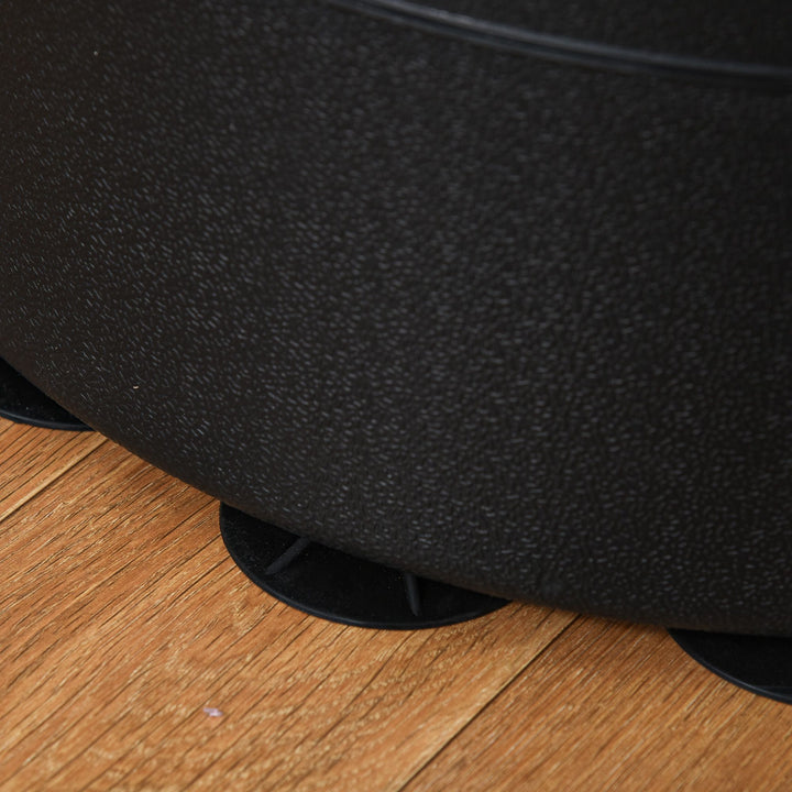 Saco de Boxe de Pé para Adultos 170 cm Altura Ajustável em 3 Níveis Punching Ball com Base Preenchível de Areia 45 kg ou Água 30 kg para Casa Ginásio Ø50x 170 cm Preto