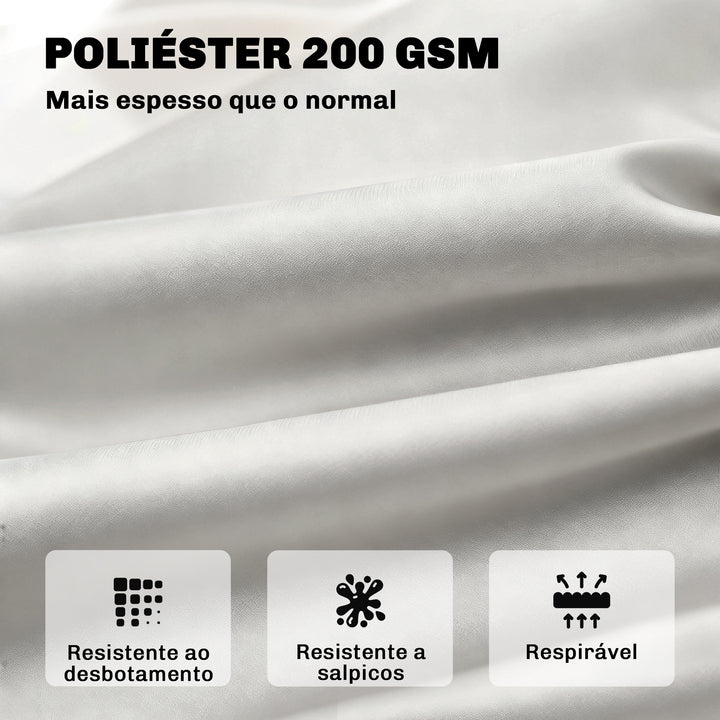 Almofada para Banco de Jardim com Encosto 150x98x8 cm Colchão de Banco de 3 Lugares para Interior e Exterior com Enchimento Espesso e Fitas de Fixação para Baloiço, Terraço Varanda Cinza Claro