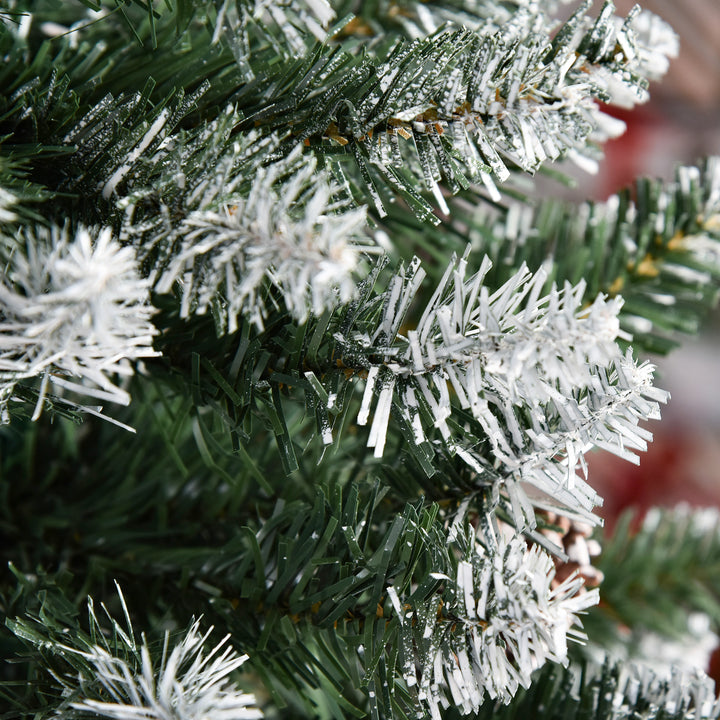 Árvore de Natal Artificial Ø55x150cm com 464 Ramas e 28 Pinhas Folhas de PVC Base Dobrável e Suporte Metálico Decoração de Natal para Interiores Verde