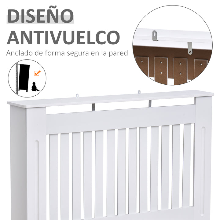 Cobertura de radiador MDF moderno 112x19x81cm