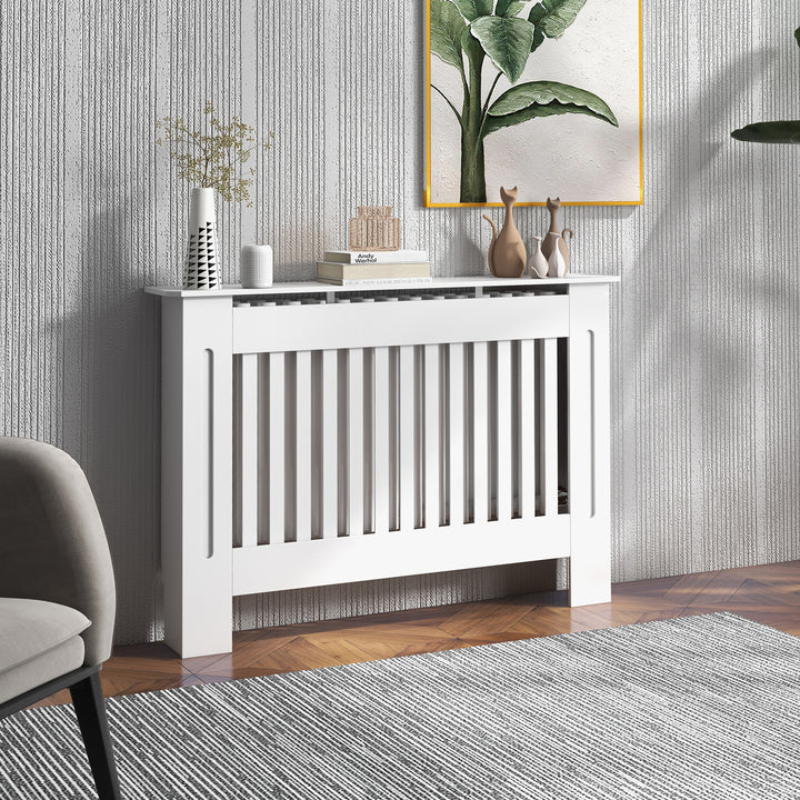 Cobertura de radiador MDF moderno 112x19x81cm