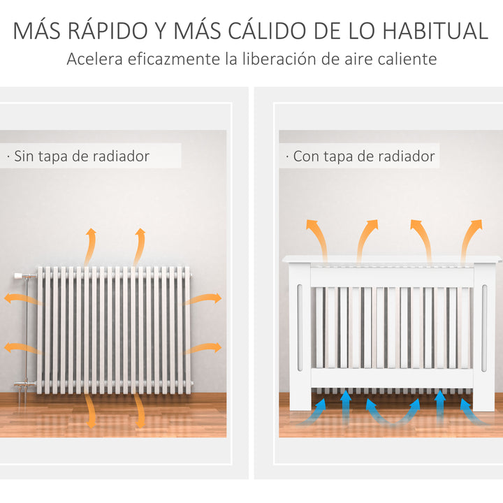 Cobertura de radiador MDF moderno 112x19x81cm