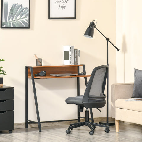 Tabela da mesa do computador para a cor industrial da nogal do estilo 84x45x85cm do escritório domiciliário