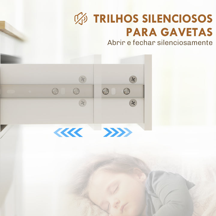 Aparador de 2 Portas Aparador Sala de Estar Moderno com Gaveta Prateleira Ajustável e Puxadores em PU Móvel Auxiliar para Sala de Jantar 80x40x90 cm Branco e Madeira