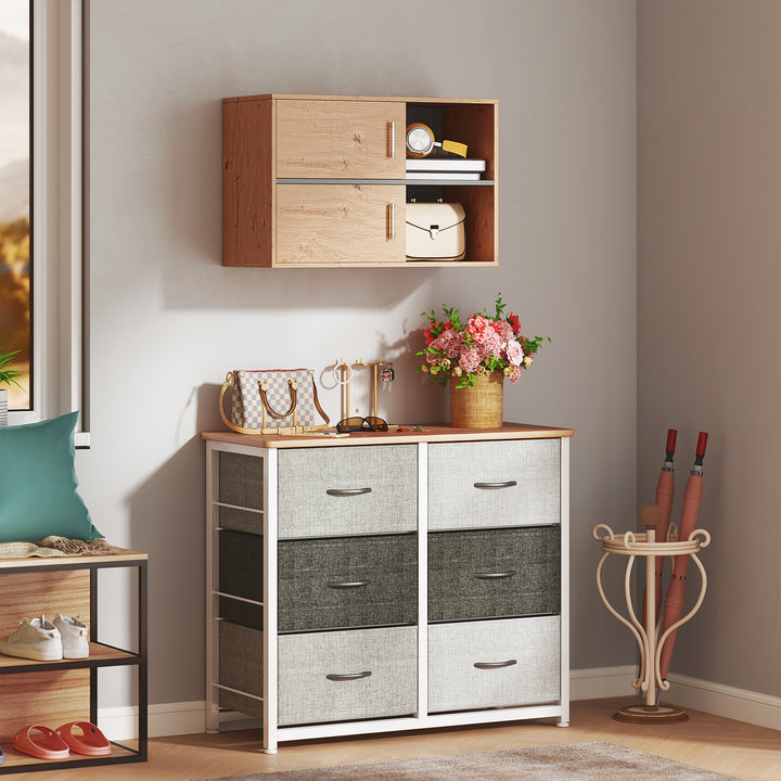 Móvel Auxiliar Casa de Banho Móvel para Casa de Banho de Parede com Compartimentos Abertos e 2 Portas Móvel Casa de Banho Moderno 80x35x57,5 cm Madeira