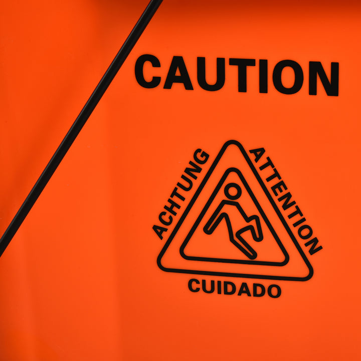 Balde para esfregona comercial com espremedor 36L Capacidade 54x41x91,5 cm Laranja