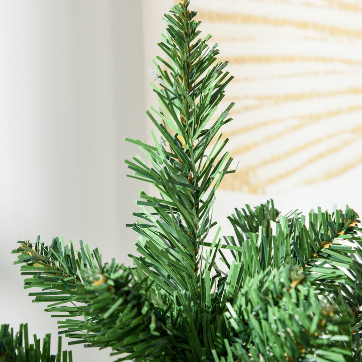 Árvore de Natal artificial pequena com 60 cm de altura com 70 filiais Base de tecido Mini árvore de Natal realista para interiores Verde