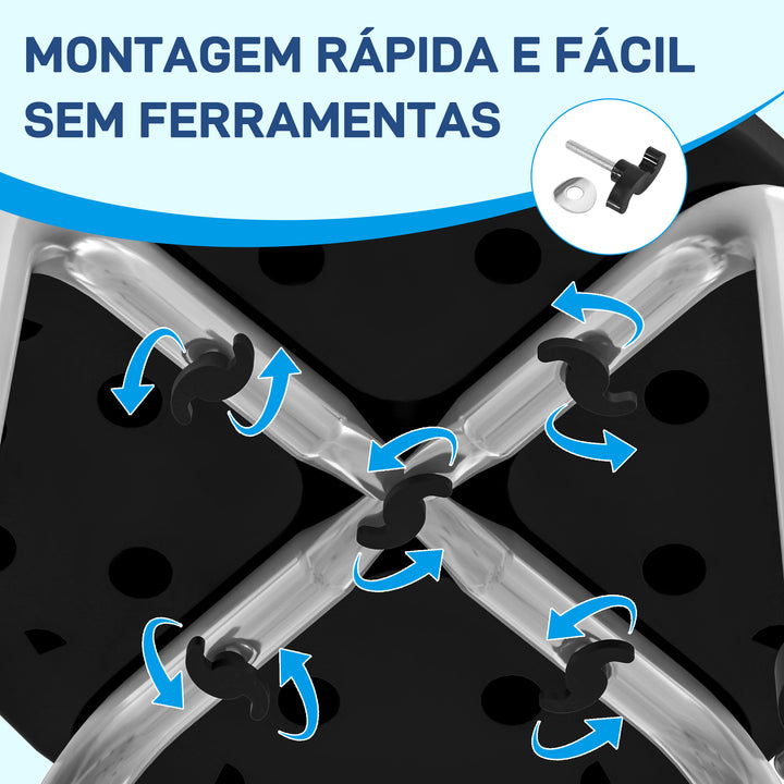 Banco de Duche, Cadeira de Duche Antiderrapante com Altura Ajustável Suporta 135 kg Banco de Banho para Idosos e Pessoas com Mobilidade Reduzida