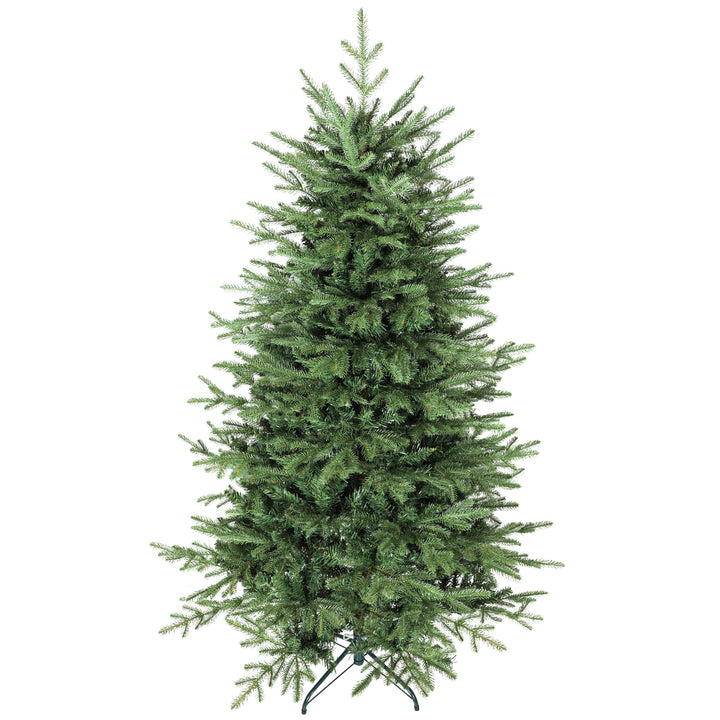 Árvore de Natal Artificial 180 cm Árvore de Natal com 1794 Ramos Densos Suporte Metálico Dobrável Montagem Fácil para Interior Verde