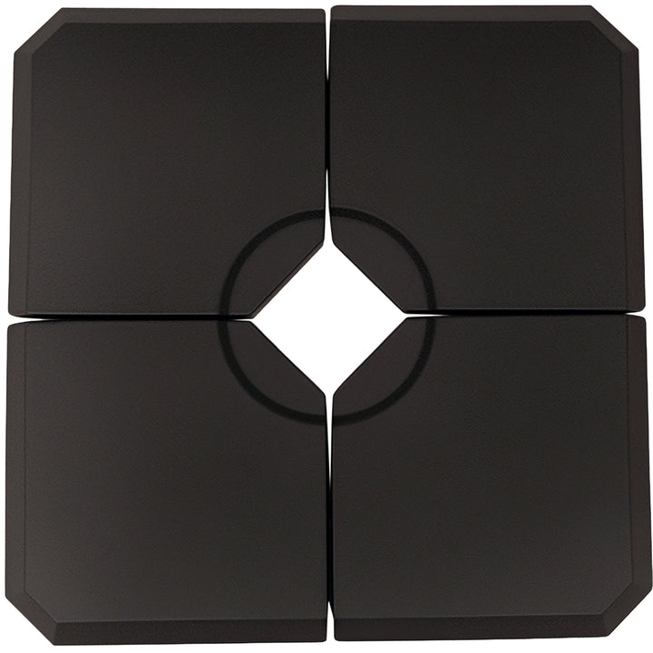 Base de guarda-sol de 4 peças para Peso do medidor Suporte para Parasol do pátio