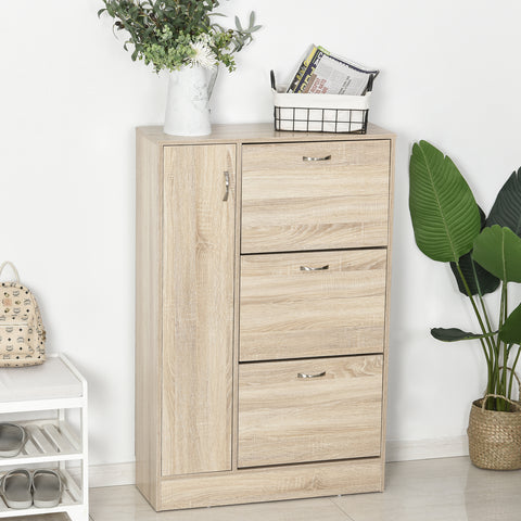 Sapateira Prateleira Ajustável em 2 Níveis 12 pares 79x26x120 cm Madeira