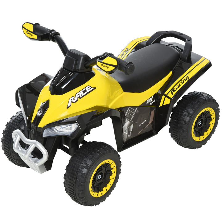 Quadriciclo para crianças acima de 18 meses com função de luz e música Suporta até 20 kg 67,5x38x44 cm Amarelo