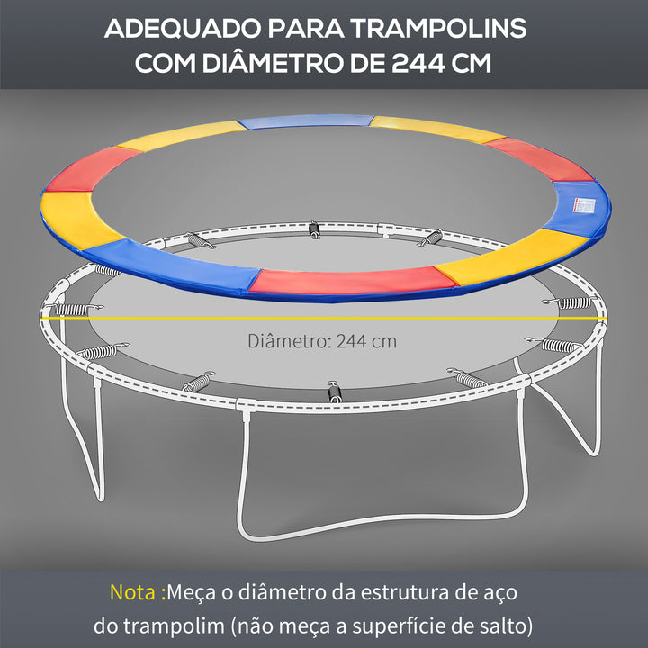 Capa elástica de Proteção da borda da cama 244 cm Multicolor