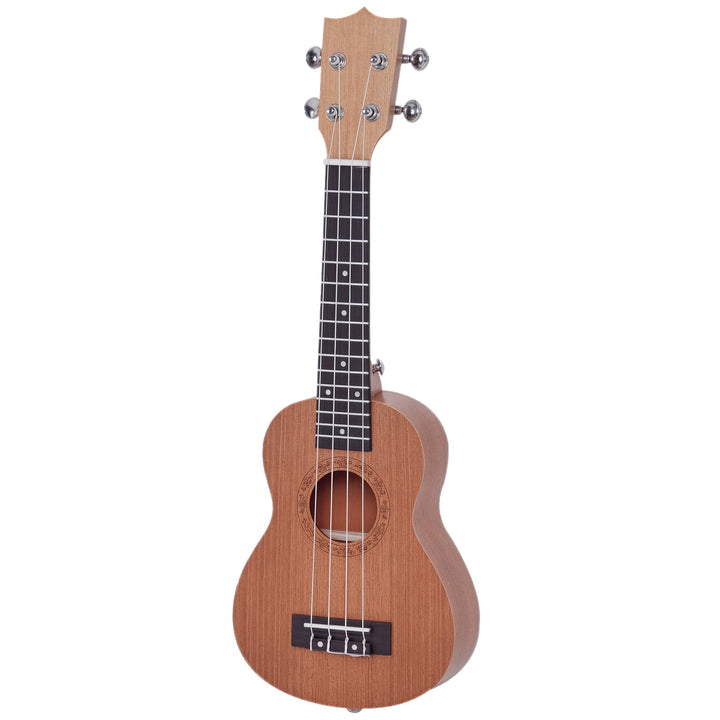 Ukelele 21 Polegada Ukelele Soprano de Iniciação para Iniciantes Ukelele Concerto Hawaiian Cordas Aquila Nylon Material Madeira 53x17,5x6,2cm