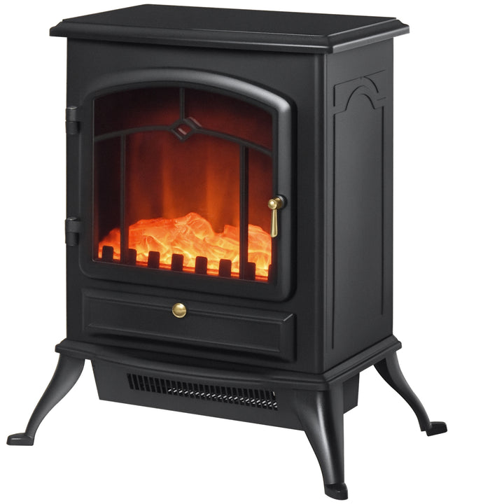 Lareira Vertical - Vidro Ferro 950/1850W 41,5x28x54,8 cm Preto