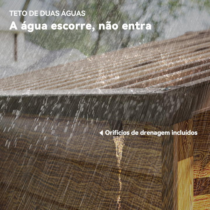 Abrigo de Jardim Exterior 3 m² 152x235,7x208,7 cm Abrigo de Jardim Metálico com 2 Portas de Correr e 4 Janelas de Ventilação para Armazenamento de Ferramentas Madeira e Marrom