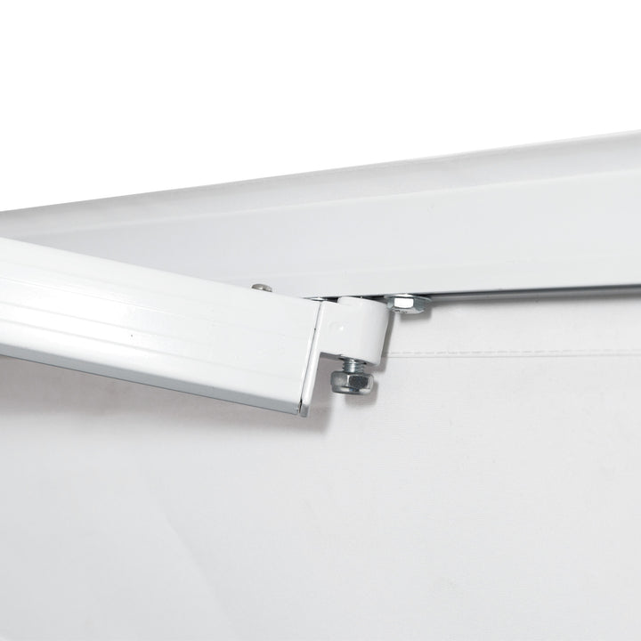 Toldo Manual Dobrável de Alumínio 3,5x2,5m com Manivela À Prova D 'Água de Alumínio de Aço Tecido De Poliéster