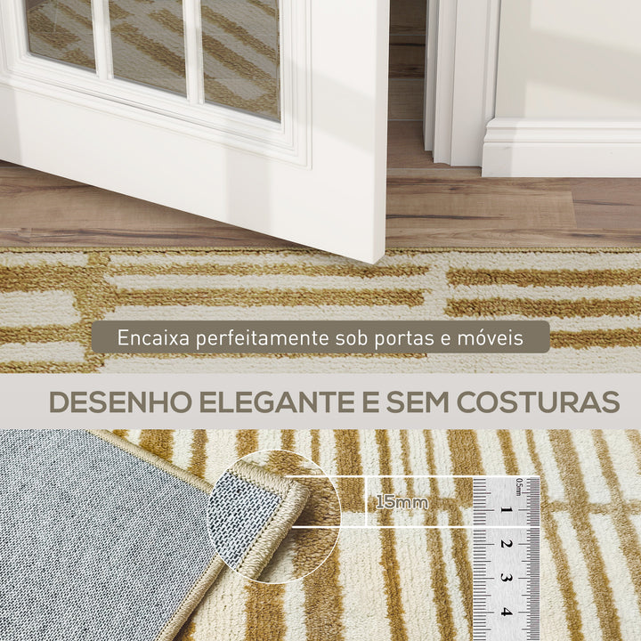 Tapete Sala de Estar 170x120 cm Tapete Lavável na Máquina de Lavar Pelo Curto Estilo Moderno Tapete para Sala de Estar Quarto Sala de Jantar Creme