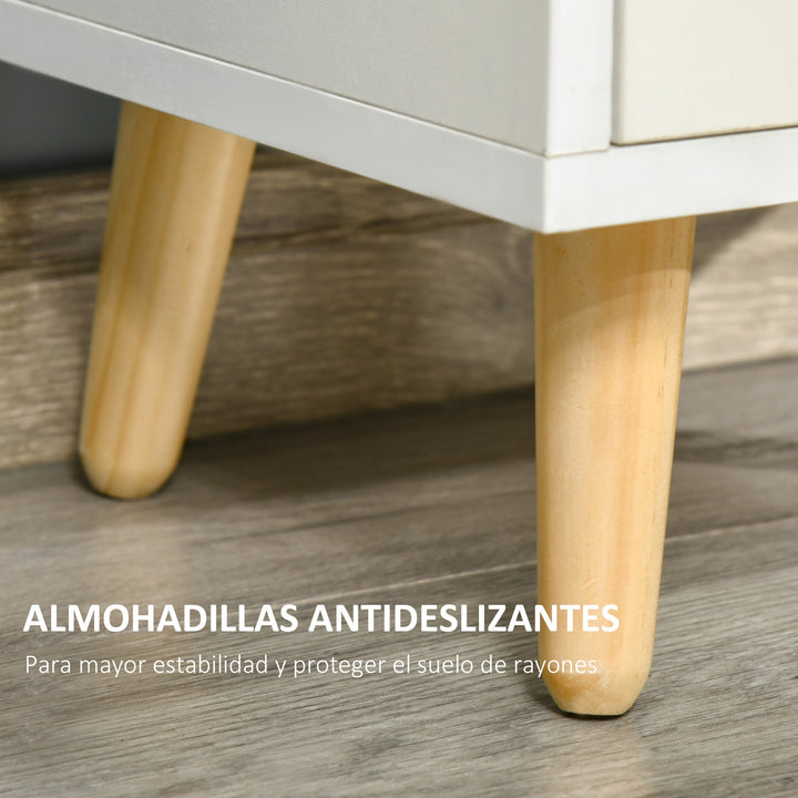 Estante com 3 Prateleiras Abertas e 1 Fechada com Porta Estante de Estilo Moderno para Armazenamento de Livros Brinquedos Plantas 40x30x129,5cm Branco