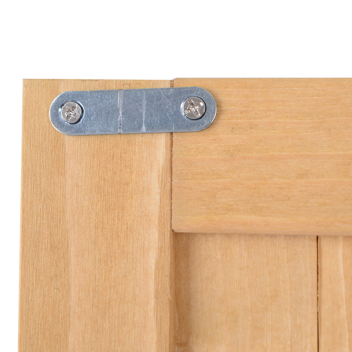 Armário Ferramentas de Jardinagem Duas Portas Teto Impermeável Compartimentos de Tamanhos Diferentes 127,5x50x164cm Madeira Maciça