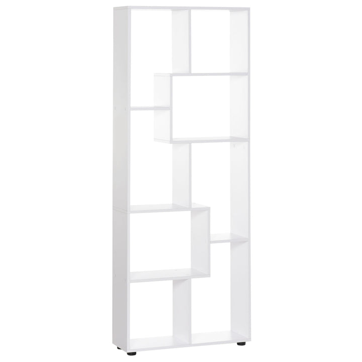 Estante Vertical Multifuncional com 8 Prateleiras Largas 70x24x178cm Branco