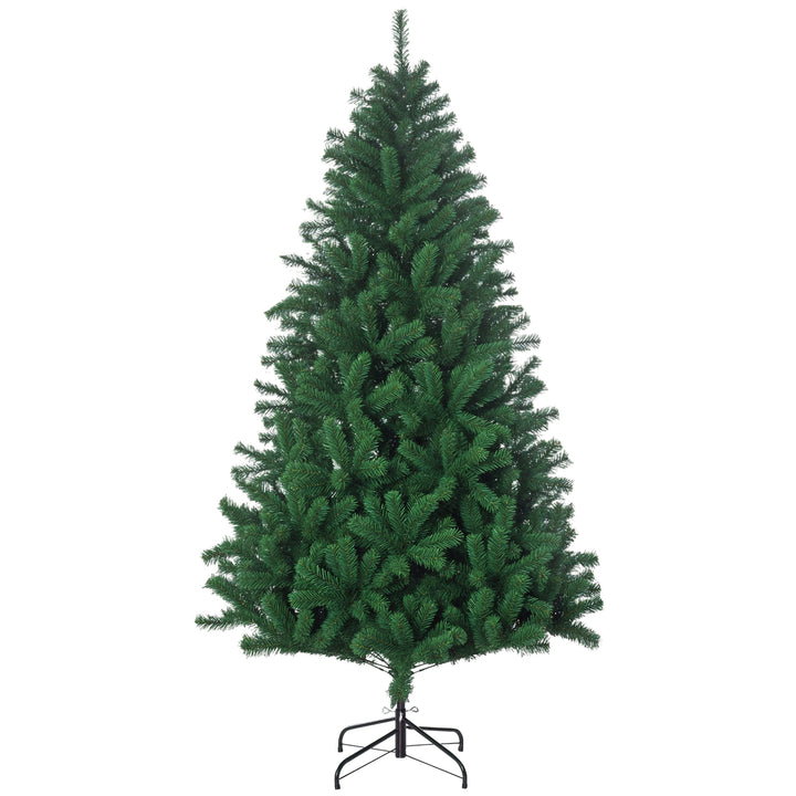 Árvore de natal Ø115x180cm Artificial Árvores Decoração de Natal com 1492 Ramos de Apoio em Metal
