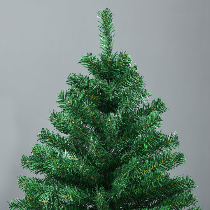 Árvore de natal Ø115x180cm Artificial Árvores Decoração de Natal com 1492 Ramos de Apoio em Metal