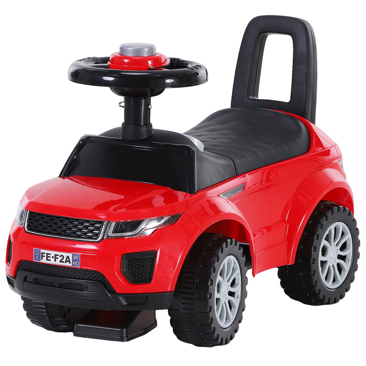 Carro andador para bebé sem Pedais com Alto-falante 60x38x42cm Vermelho