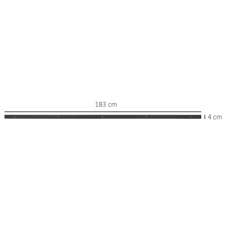 67T/183cm Ferragens para Porta Corredeira Kit de Acessórios para Porta Corredeira de Madeira com Guia de Chão Trilho de Aço de Carbono Café Escuro