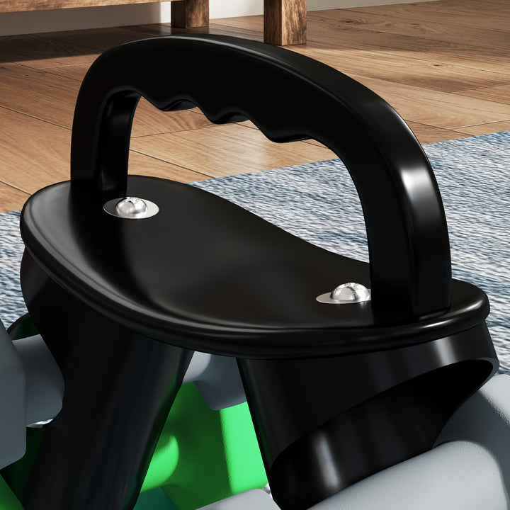 Conjunto de Halteres 2 x 3kg 2 x 4kg e 2 x 5kg Halteres Hexagonais com Suporte de Armazenamento para Treino em Casa Ginásio Multicor