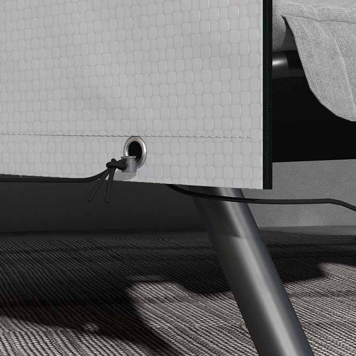 Capa Protetora para Baloiço de Jardim de 3 Lugares 215x155x150 cm Impermeável com Fecho de Correr Cobertura para Móveis de Exterior Cinzento Claro