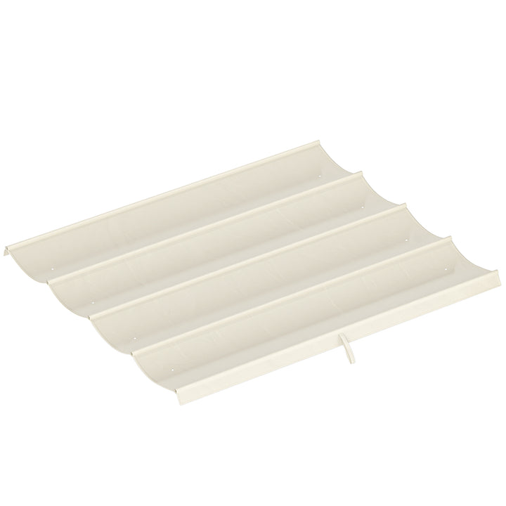 Cobertura para Pérgola Retrátil 286x245 cm Teto de Substituição para Pérgola com Proteção UV30+ para Pérgola de 3x2,15 cm Creme