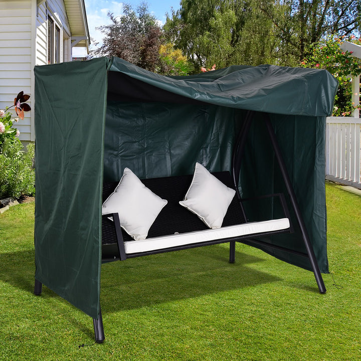 Cobertura do balanço Jardim Capa de mobiliário de exterior com fecho de correr 177x114x152cm