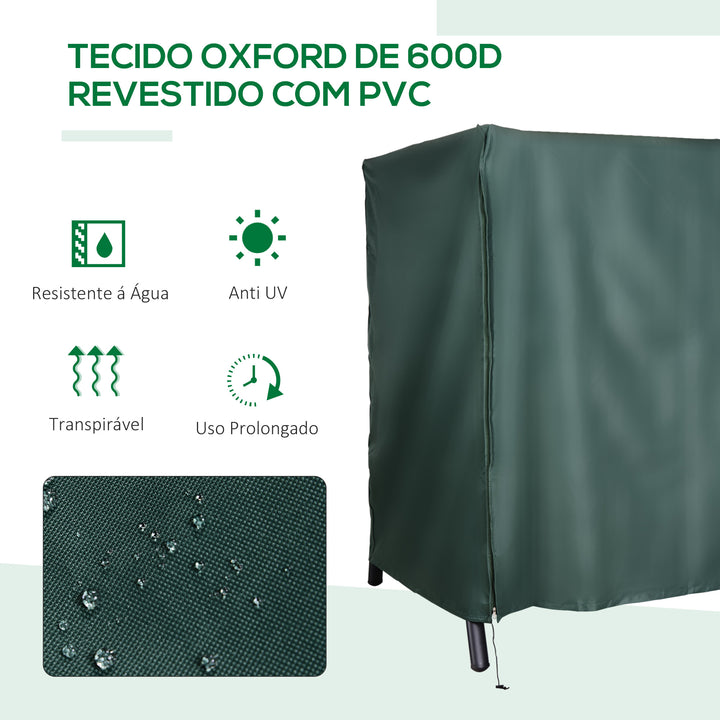 Cobertura do balanço Jardim Capa de mobiliário de exterior com fecho de correr 177x114x152cm