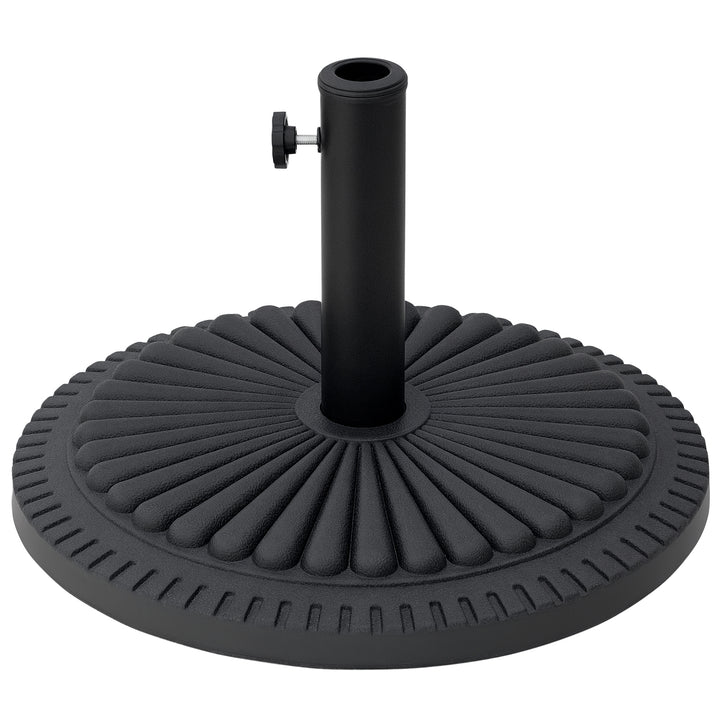 Base de guarda-sol para postes de diferentes diâmetros preto