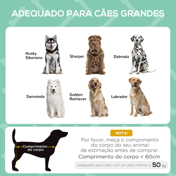 Cama elevada para animais de estimação Portátil com tecido respirável de toldo removível para interior e exterior 92x76x90 cm cinza