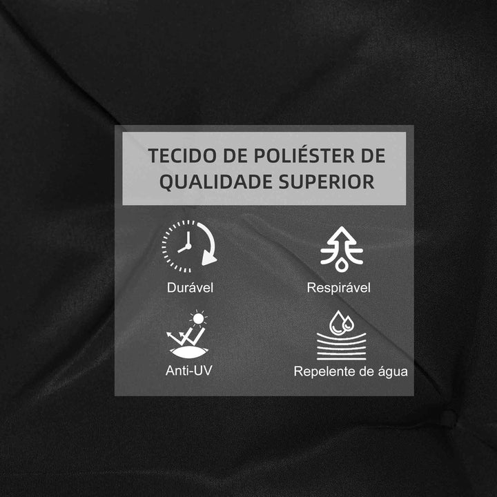Conjunto de 2 Almofadas de Cadeira 50x98x8 cm Almofadas de Cadeira de Exterior com Encosto 6 Cordões de Fixação para Jardim Terraço Varanda Preto