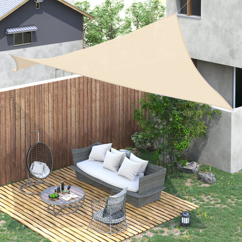 Toldo Vela quadrado 4x6m Proteção UV Poliéster para Patio Terraço Jardím Resistente a água Branco