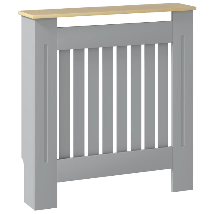 Cobertura Radiador 78x19x83 cm Cobertura Radiador de MDF e Melamina de Madeira com Dispositivo Anti-Tombo Desenho Moderno para Sala de Estar Dormitório Cinza