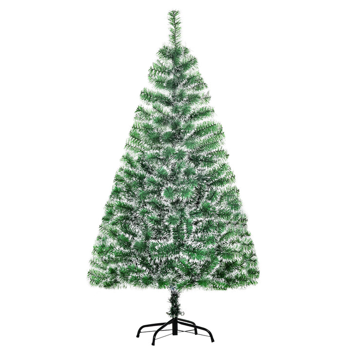 Árvore de Natal Artificial 150cm com 416 Ramos e Suporte de Metal Árvore de Natal para Decoração de Interior Sala de Estar Festas Ø75x150 cm Verde