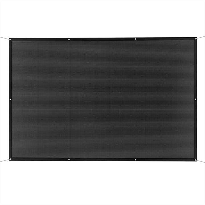 Vela de Sombra Retangular 3x2 m Toldo Vela para Jardim Proteção Solar 65% Transpirável e Anticongelante para Pátio Terraço Varanda Preto