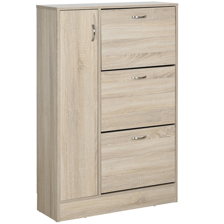 Sapateira Prateleira Ajustável em 2 Níveis 12 pares 79x26x120 cm Madeira