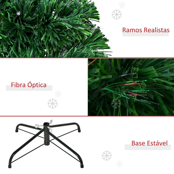 Árvore de Natal + Luzes LED Árvore Artificial Verde F 60 x 120 cm