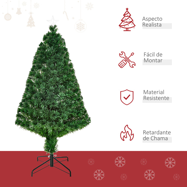 Árvore de Natal + Luzes LED Árvore Artificial Verde F 60 x 120 cm