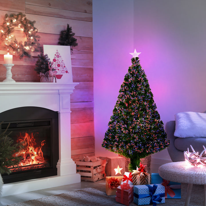 Árvore de Natal + Luzes LED Árvore Artificial Verde F 60 x 120 cm